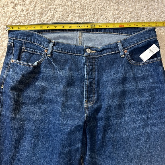 NWT OLD NAVY 18 high rise button fly slouchy straight w secret slim pocket jeans - Picture 4 of 10